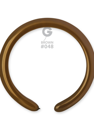 260 Gemar Standard Brown Balloons 50ct #048 - Joker Party Supply