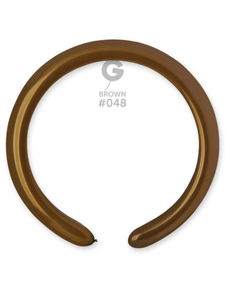 260 Gemar Standard Brown Balloons 50ct #048 - Joker Party Supply
