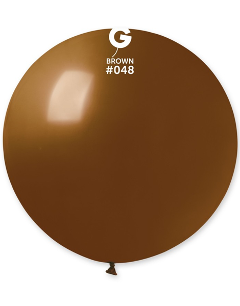 31in Gemar Standard Brown Balloon 1ct #048 - Joker Party Supply