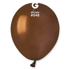 5in Gemar Standard Brown Balloons 100 # 048 - Joker Party Supply