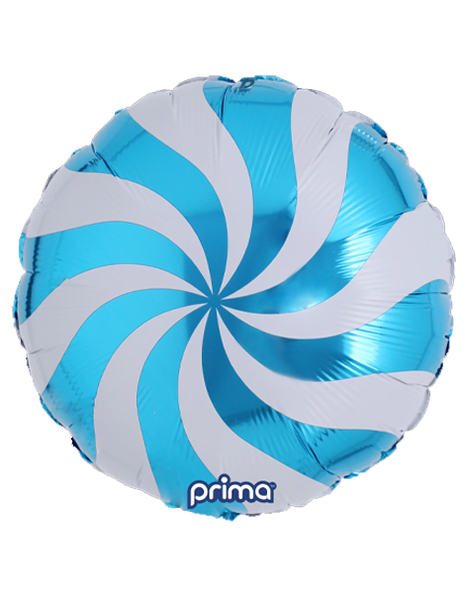 18in Prima Blue Swirl Balloon - Joker Party Supply