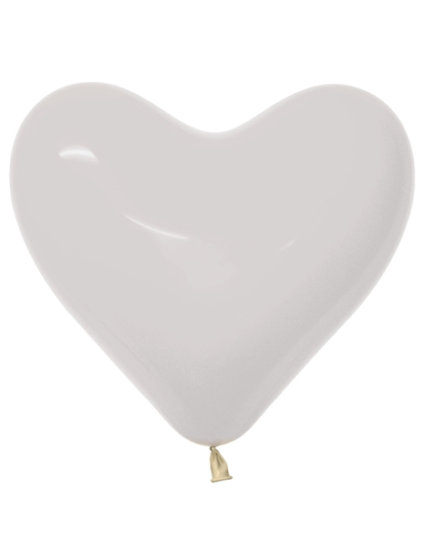 Corazones transparentes Sempertex de 11 pulgadas, 50 unidades
