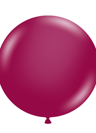 17in Tuftex Crystal Burgundy  50 Ct - Joker Party Supply