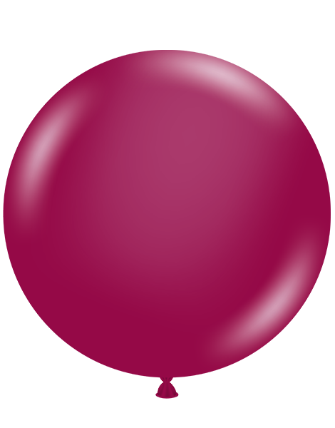 24in Tuftex Crystal Burgundy 3Ct - Joker Party Supply
