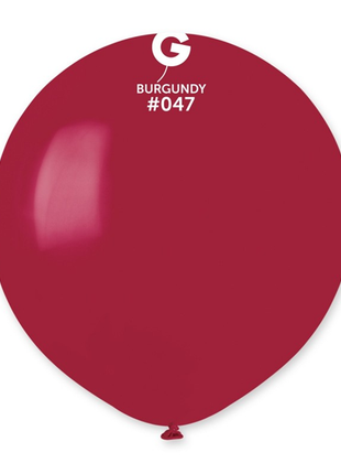 19in Gemar Standard Burgundy Balloons 25ct #047 - Joker Party Supply