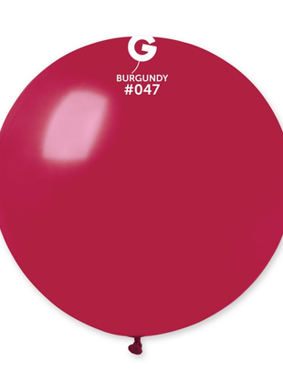31in Gemar Standard Burgundy Balloon 1ct #047 - Joker Party Supply