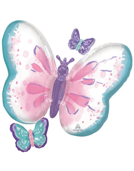 29in Anagram Flutters Butterfly Balloon - Joker Party Supply
