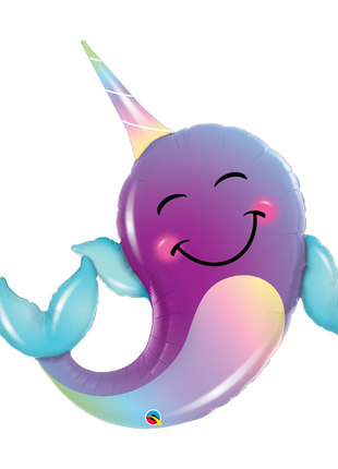 40in Qualatex Party Narwhal Balloon - Joker Party Supply