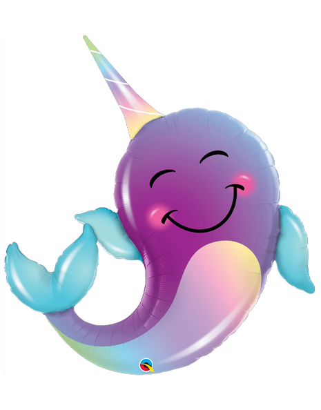 40in Qualatex Party Narwhal Balloon - Joker Party Supply