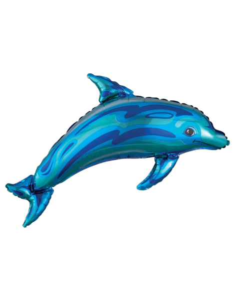 37in Anagarm Ocean Blue Dolphin Balloon - Joker Party Supply