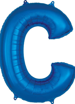 34in Anagram Blue Letter C Balloon - Joker Party Supply