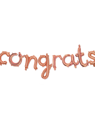 16in SL Rose Gold Congrats Banner Balloon (Copy) - Joker Party Supply