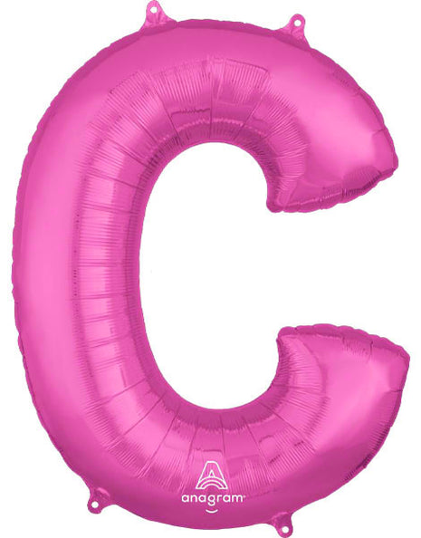 34in Anagram Pink Letter C Balloon - Joker Party Supply
