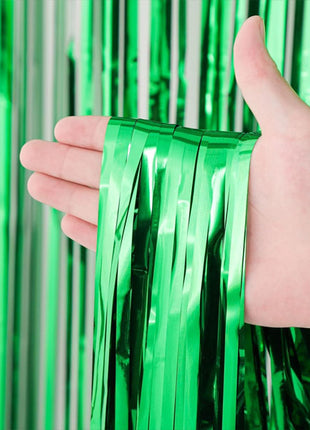 Cortina de aluminio verde esmeralda SoNice de 2,4 m