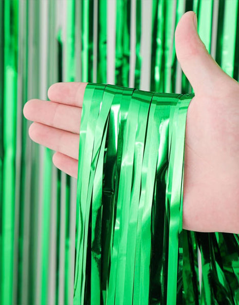 Cortina de aluminio verde esmeralda SoNice de 2,4 m