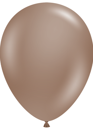 11in Tuftex Cocoa 100 Ct - Joker Party Supply
