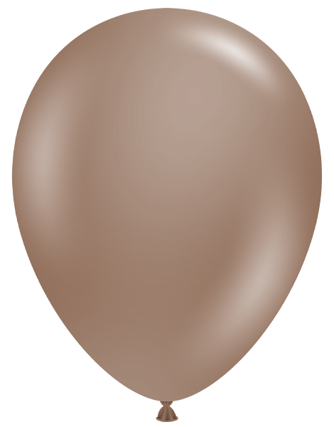 11in Tuftex Cocoa 100 Ct - Joker Party Supply