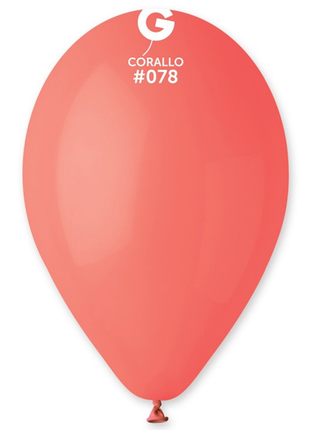 12in Gemar Standard Corallo Balloons 50ct #078 - Joker Party Supply