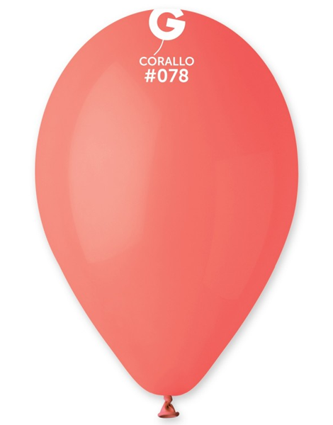 12in Gemar Standard Corallo Balloons 50ct #078 - Joker Party Supply