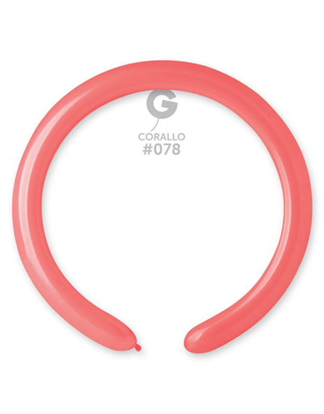 260 Gemar Standard Corallo Balloons 50ct #078 - Joker Party Supply