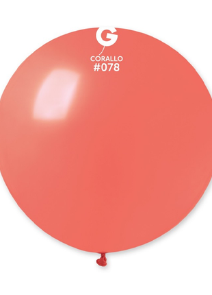 31in Gemar Standard Corallo Balloon 1ct #078 - Joker Party Supply