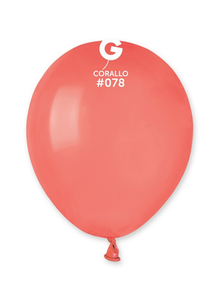 5in Gemar Standard Corallo Balloons 100 # 078 - Joker Party Supply