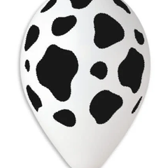 12in Gemar Cow Printed Balloons 50ct - Joker Party Supply