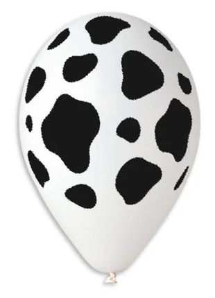 12in Gemar Cow Printed Balloons 50ct - Joker Party Supply