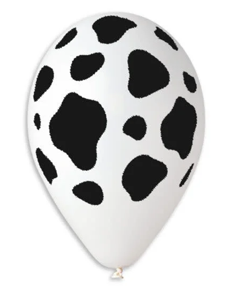 12in Gemar Cow Printed Balloons 50ct - Joker Party Supply