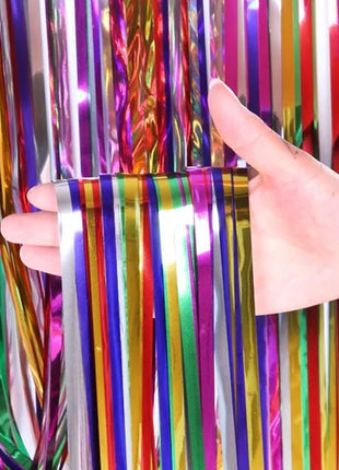 Cortina de aluminio multicolor SoNice de 2,4 m