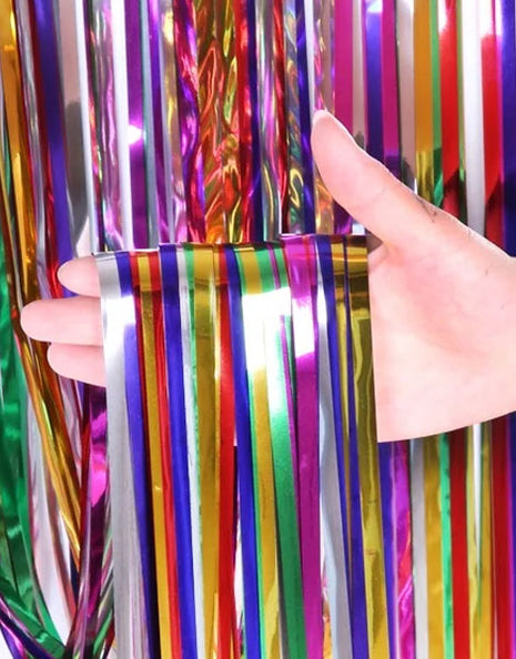 Cortina de aluminio multicolor SoNice de 2,4 m