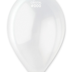 12in Gemar Crystal Clear Balloons 50ct #000 - Joker Party Supply