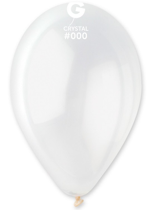 12in Gemar Crystal Clear Balloons 50ct #000 - Joker Party Supply