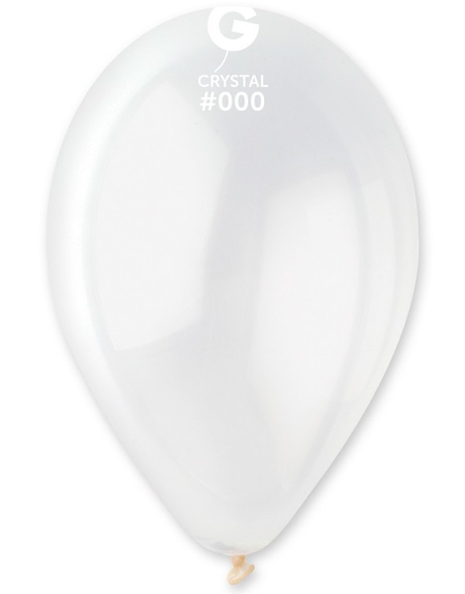 12in Gemar Crystal Clear Balloons 50ct #000 - Joker Party Supply