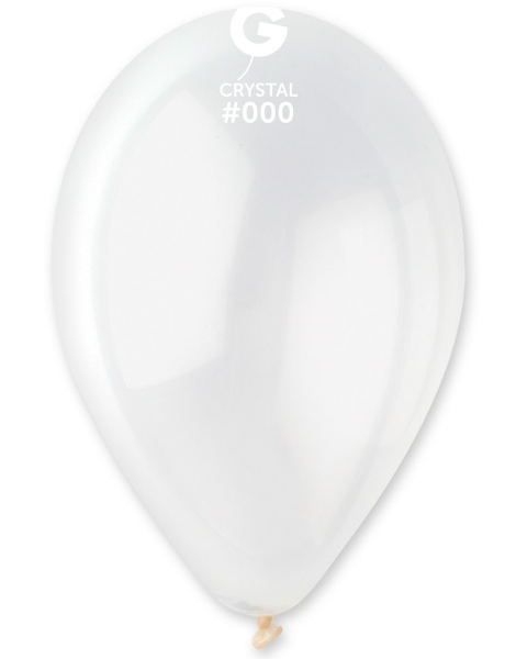 12in Gemar Crystal Clear Balloons 50ct #000 - Joker Party Supply