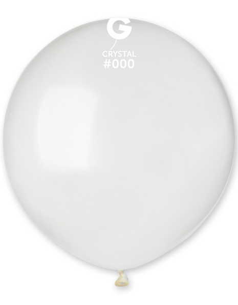 19in Gemar Crystal Clear Balloons 25ct #000 - Joker Party Supply