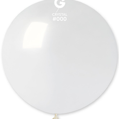 31in Gemar Crystal Clear Balloon 1ct #00 - Joker Party Supply