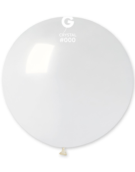 31in Gemar Crystal Clear Balloon 1ct #00 - Joker Party Supply
