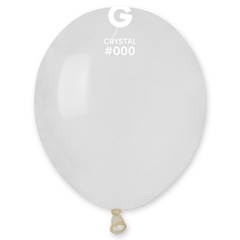 5in Gemar Crystal Clear Balloons 100ct #000 - Joker Party Supply
