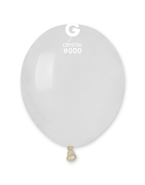5in Gemar Crystal Clear Balloons 100ct #000 - Joker Party Supply