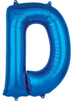 34in Anagram Blue Letter D Balloon - Joker Party Supply