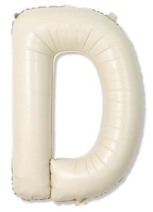 40in Joker Party White Sand Letter D Balloon - Joker Party Supply