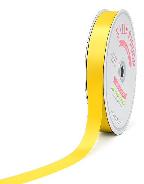 7/8in Single Face Satin Daffodil Ribbon 100Yds