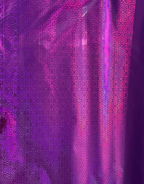 Dark Pink Holographic Foil Sheets 50ct (20in x 30in Designs May Very)