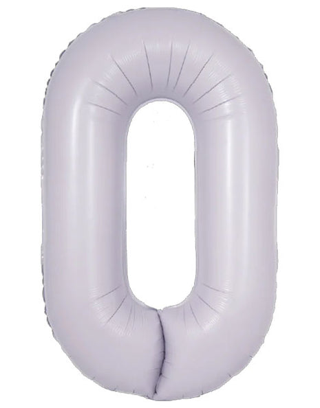 34in DecoChamp Lilac Number 0 Balloon - Joker Party Supply