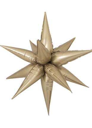 26in DecoChamp Champagne Starburst Balloon