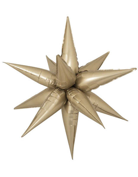 26in DecoChamp Champagne Starburst Balloon
