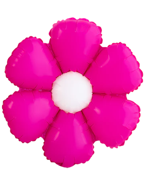 Globo DecoChamp de margarita fucsia de 24 pulgadas (2 unidades)