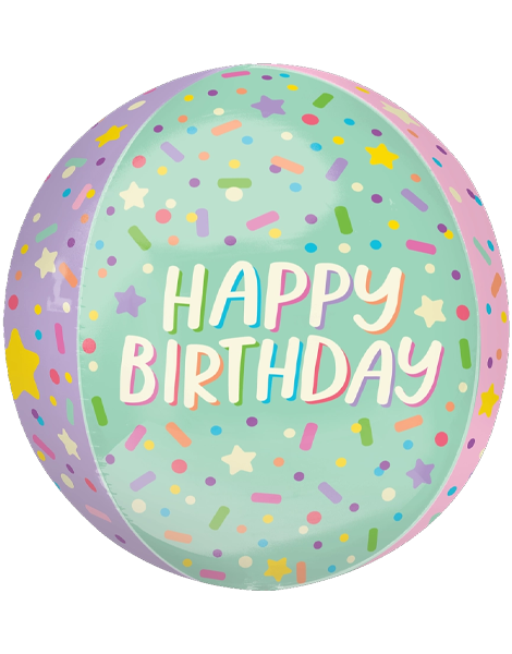 16in Anagram Ice Cream Party Birthday Orbz Balloon - Joker Party Supply