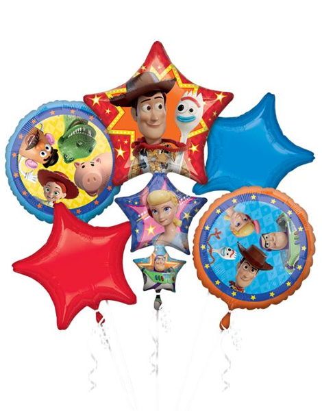 Anagram Toy Story Bouquet Balloons 5pc - Joker Party Supply